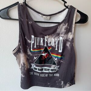 Pink Floyd Crop Tank Size Large Dark Side of The Moon